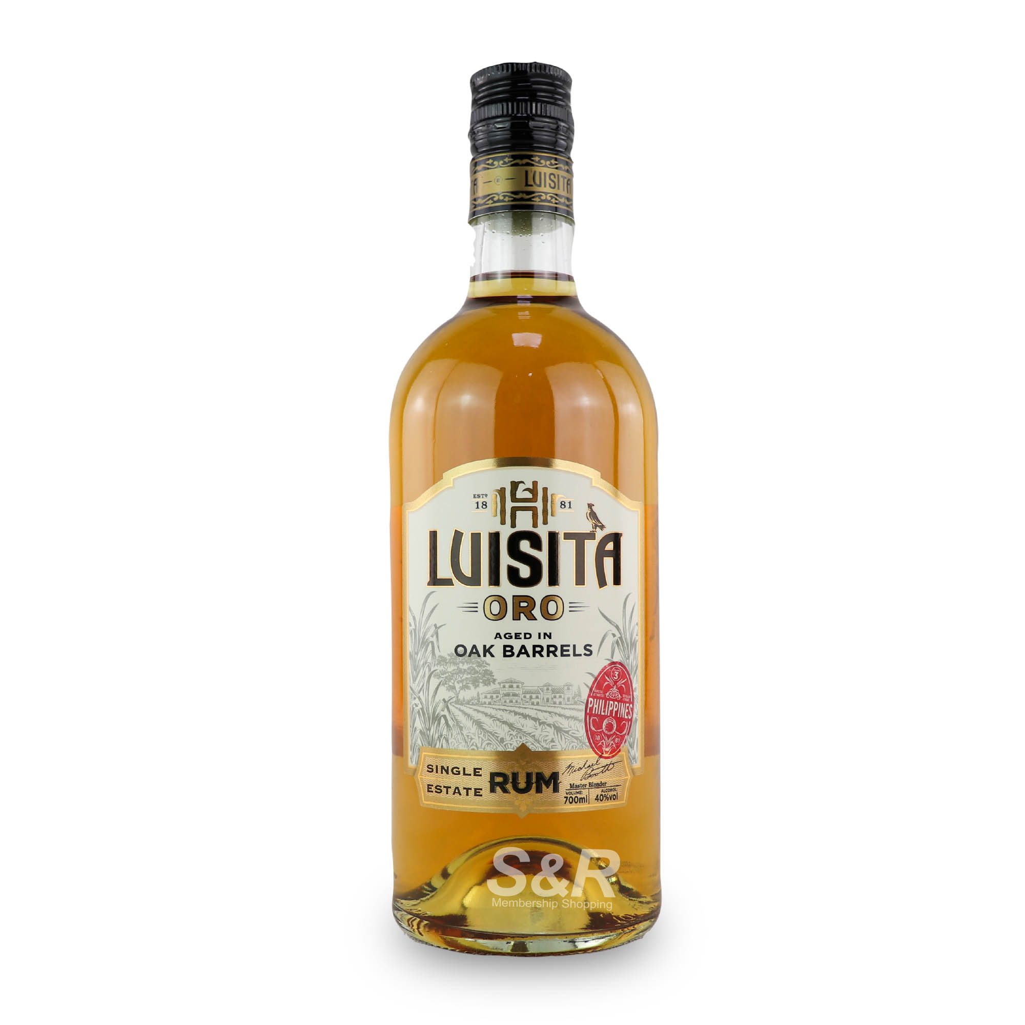 Luisita Oro Single Estate Gold Rum 700mL Luisita Oro Single Estate Gold Rum 700mL